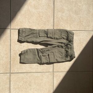 Kids Olive Cargo Joggers